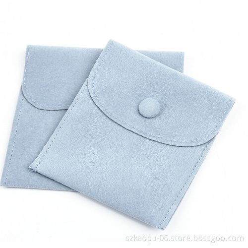 Custom printed small velvet jewelry pouch gift bag jewellery gift packaging velvet bags with button